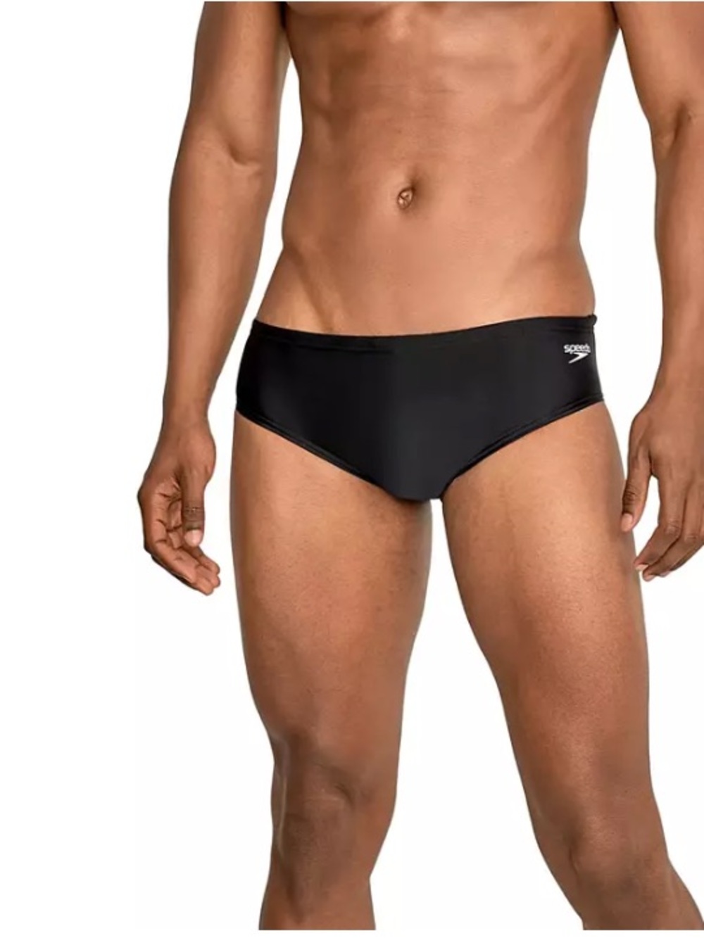 Speedo Men's Eco Prolt Solid Brief Swimsuit, Black, Size 32, NWOT box